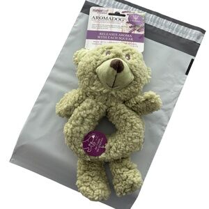 Multipet Aromadog Ring-Body Therapeutic Essential Oil Teddy Bear Plush Dog Toy